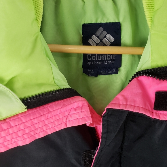 Vintage 90s Neon Retro Columbia Coat - Picture 14 of 14